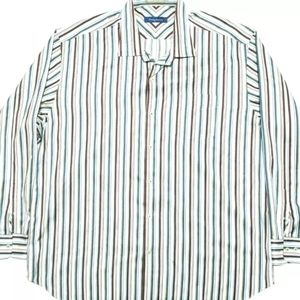 Tommy Bahama Mens 2XL Long Sleeve Silk Shirt EUC